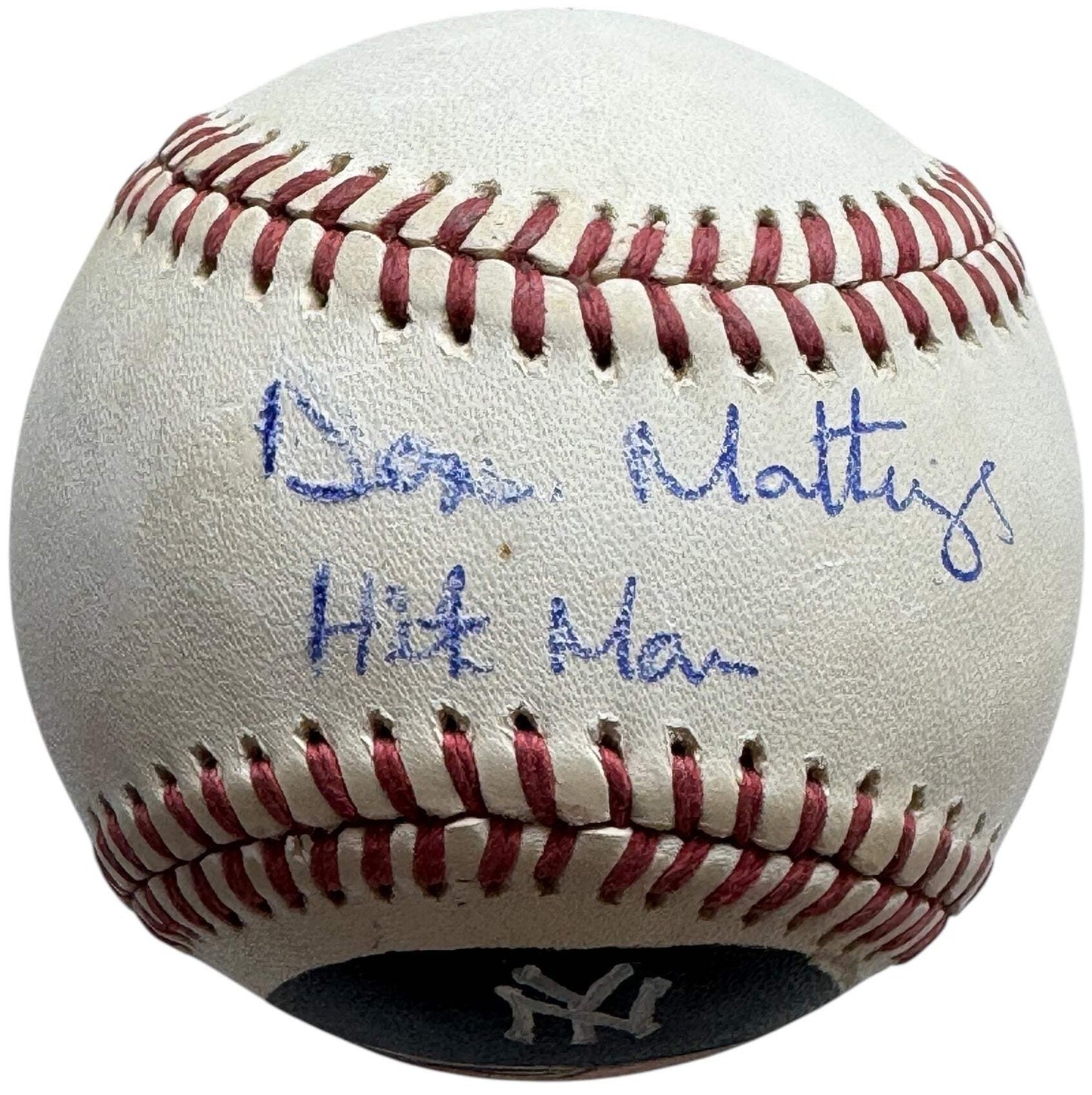 Don Mattingly Autographed Official American League Hand Painted Baseball (Jsa)