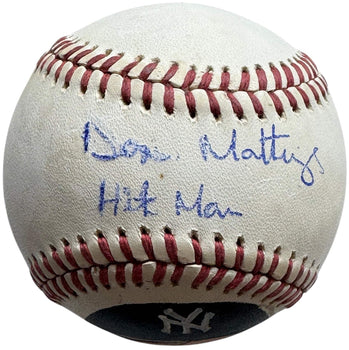 Don Mattingly Autographed Official American League Hand Painted Baseball (Jsa)