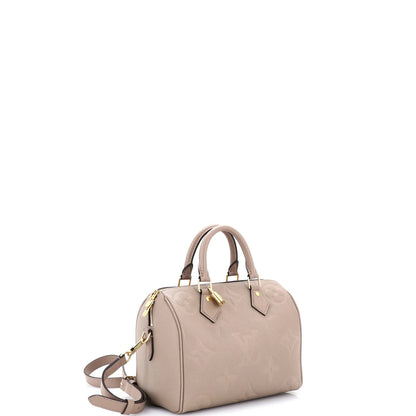 Louis Vuitton Speedy Bandouliere Bag Monogram Empreinte Giant 25