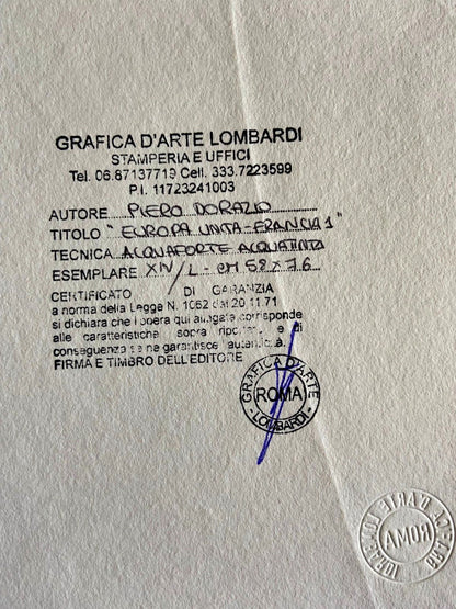 Piero Dorazio Etching Hand Signed Numbered - Achille Perilli