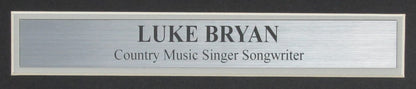 Luke Bryan Autographed 11X14 Photo Country Music