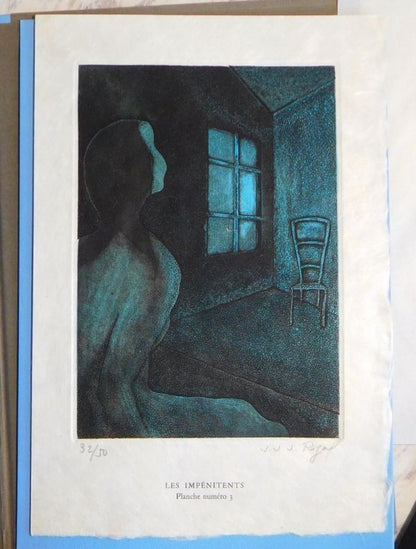 Gustave Flaubert Premires Lettres  L.C. 1957 Limited Ed. Rigal Etchings No.32