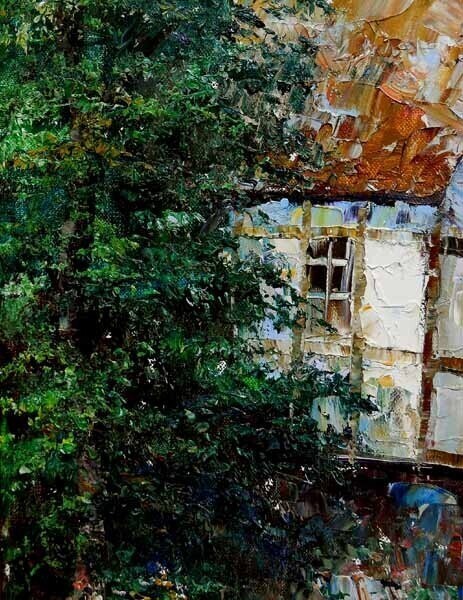 Theo Raucher (Germany) Unique Original Oil Painting On Canvas Signed