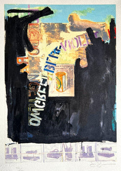 Jasper Johns Lithograph Coa Signed Op Numbered By Hand -180 Exe