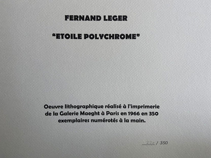 Fernand-Lger Lithograph Coa Signature Numbered To Hand Published