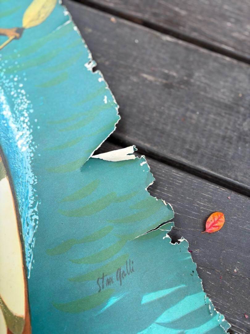 Hawaii United Airlines 1960S Original Vintage Poster Hawaiian By Stan Galli