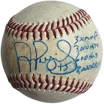 Pujols Autographed Official Baseball Game Used Major League Albert