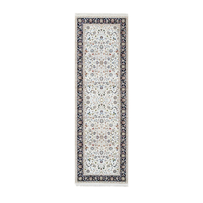 2'8"X8'3" Ivory Nain 250 Kpsi Wool Hand Knotted Runner Rug