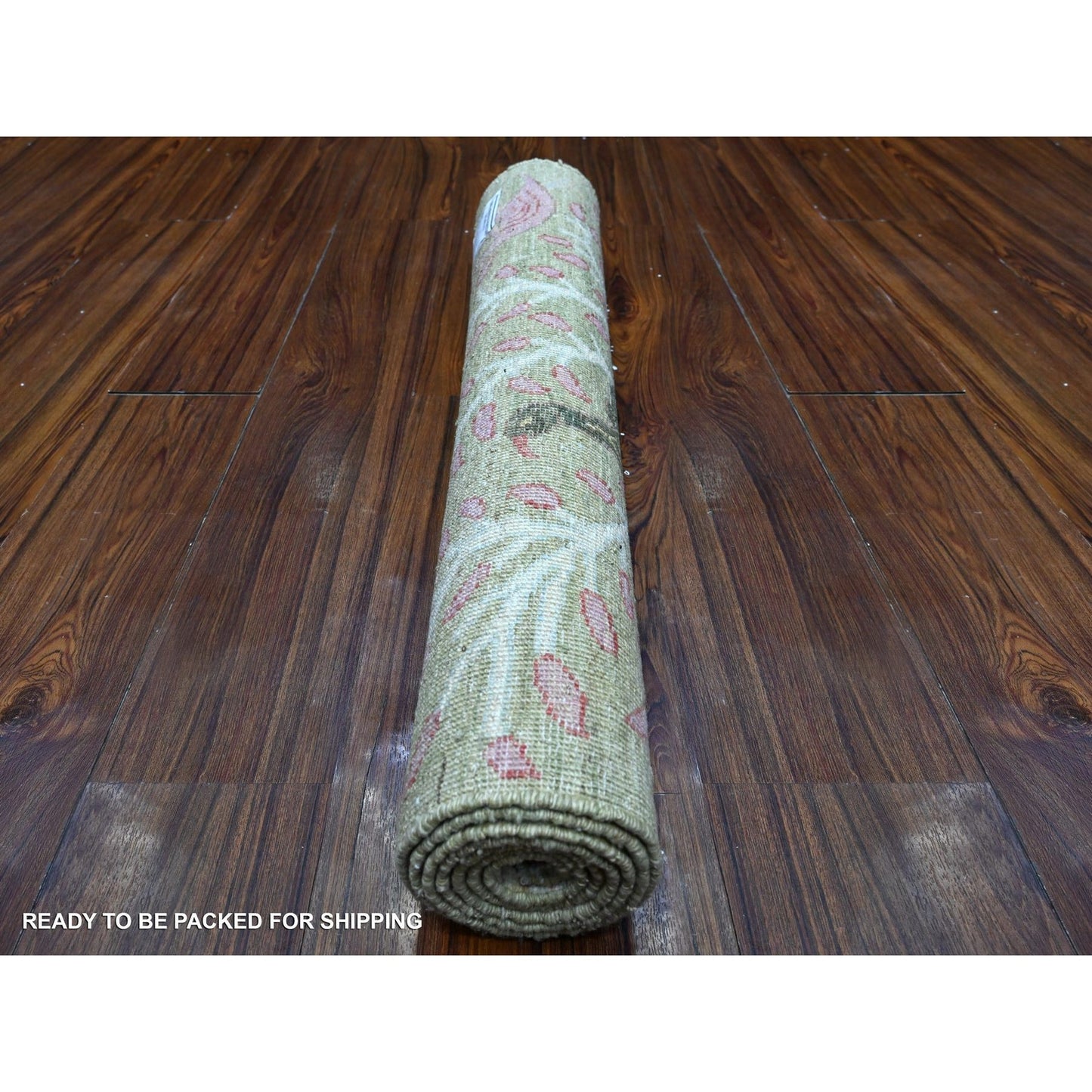 2'9"X6' Laurel Green Wool Hand Knotted Peshawar Runner Oriental Rug