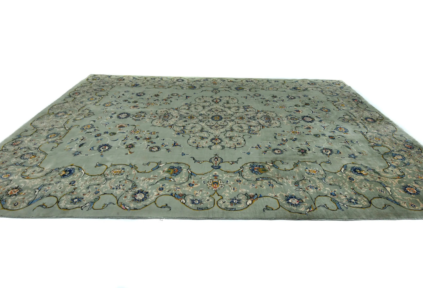 Vintage Hand-Knotted Oriental Rug 10X13 Ft