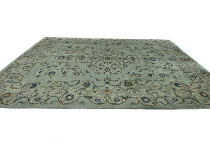 Vintage Hand-Knotted Oriental Rug 10X13 Ft