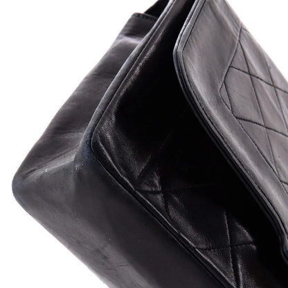 Chanel Vintage Cc Chain Flap Bag Quilted Lambskin Medium