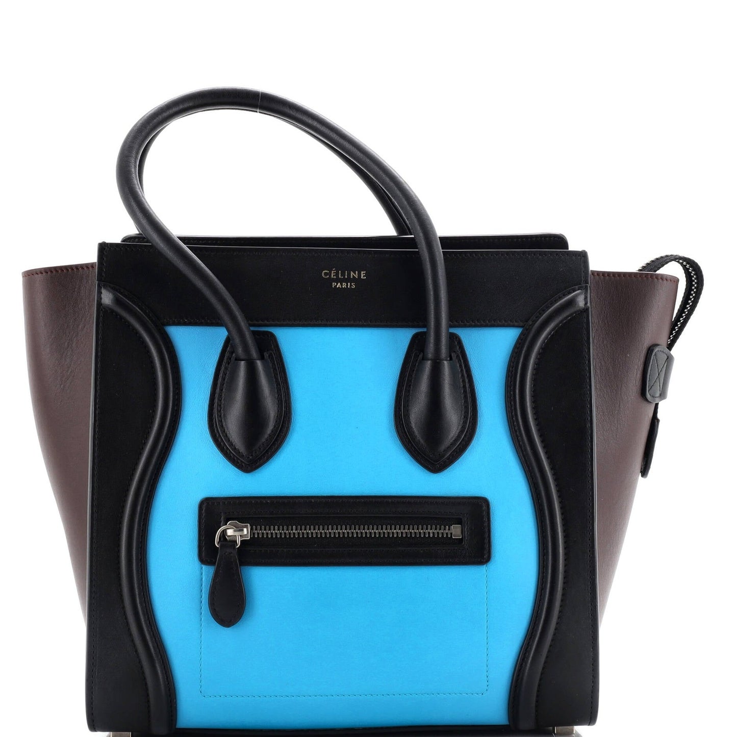Celine Tricolor Luggage Bag Nubuck Micro