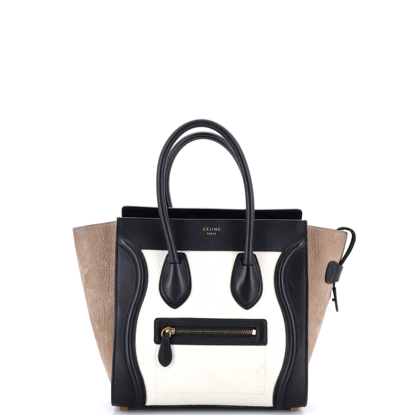 Celine Luggage Bag Canvas And Leather Mini