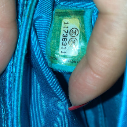 Chanel Reissue 2.55 Flap Bag Crocodile Quilted Satin East West