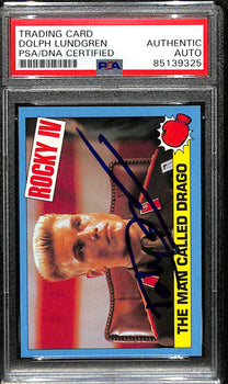 Dolph Lundgren Signed/Auto 1985 Topps Rocky Iv