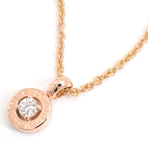 Bvlgari Bvlgari 1P Diamond Necklace Pink Gold 750Pg