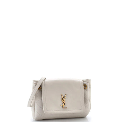 Saint Laurent Nolita Satchel Quilted Leather Mini
