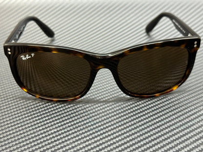 Ray Ban Rb2389 902 57 Brown Polarized Unisex 60