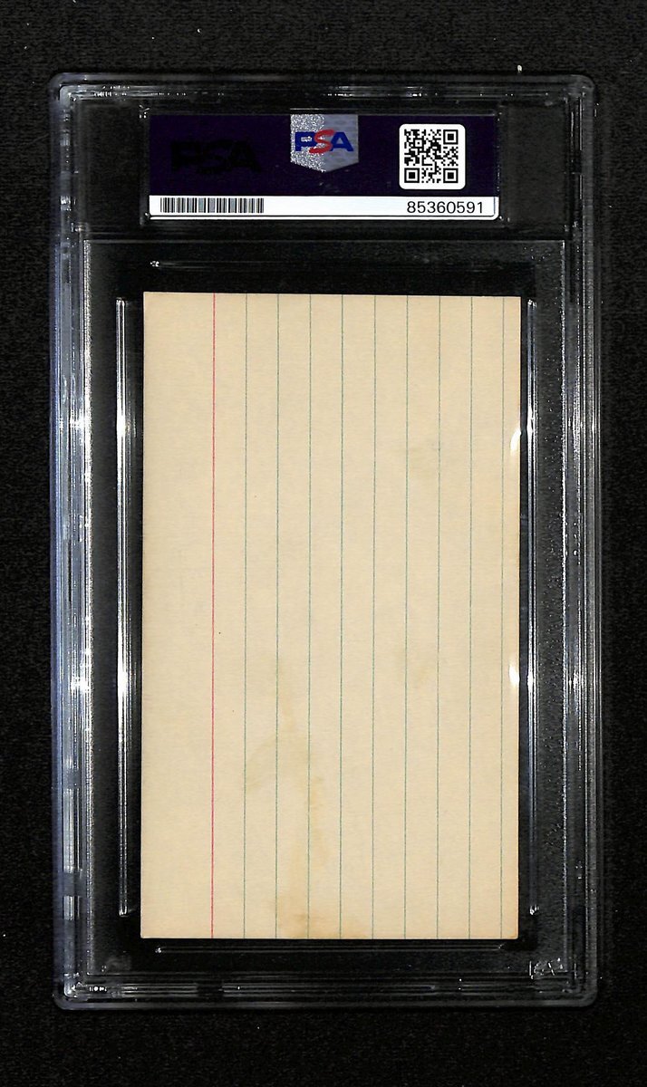 Maurice Stokes Hof Signed/Auto On 3X5 Index Card