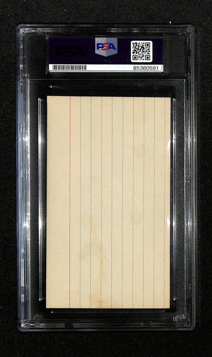 Maurice Stokes Hof Signed/Auto On 3X5 Index Card