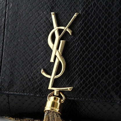 Saint Laurent Classic Monogram Tassel Crossbody Bag Python Medium