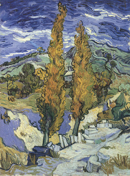Vincent Van Gogh Poplars On A Hill 