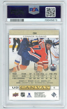Connor Mcdavid 2019 Ud Canvas #C84 Psa Mt 10