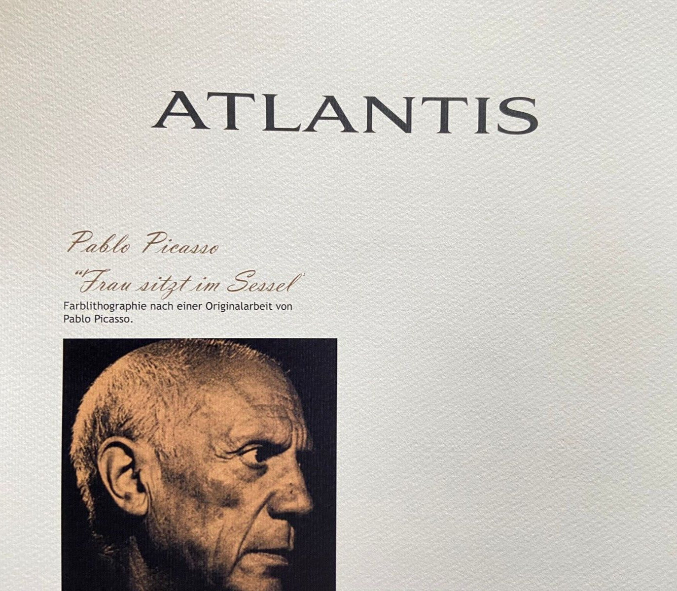 Pablo Picasso Lithograph Coa Signed By Hand/Numbered Rare