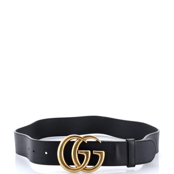 Gucci Gg Marmont Belt Leather Wide