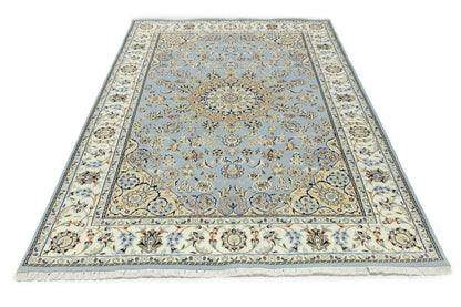 Handmade Indo-Nain Oriental Area Rug Floral