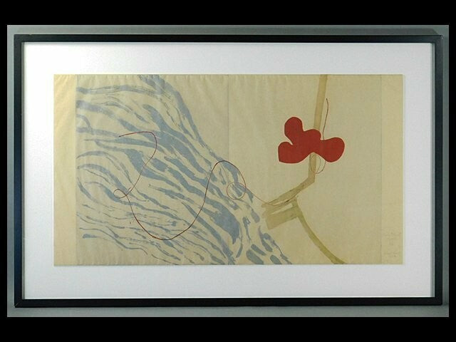 Kumi Korf Monoprint On Japanese Paper Original Art Print Signed Framed Moma