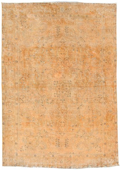 Antique Distressed Floral Vintage Oriental Rug Classic Farmhouse Carpet 6'4X9 ft