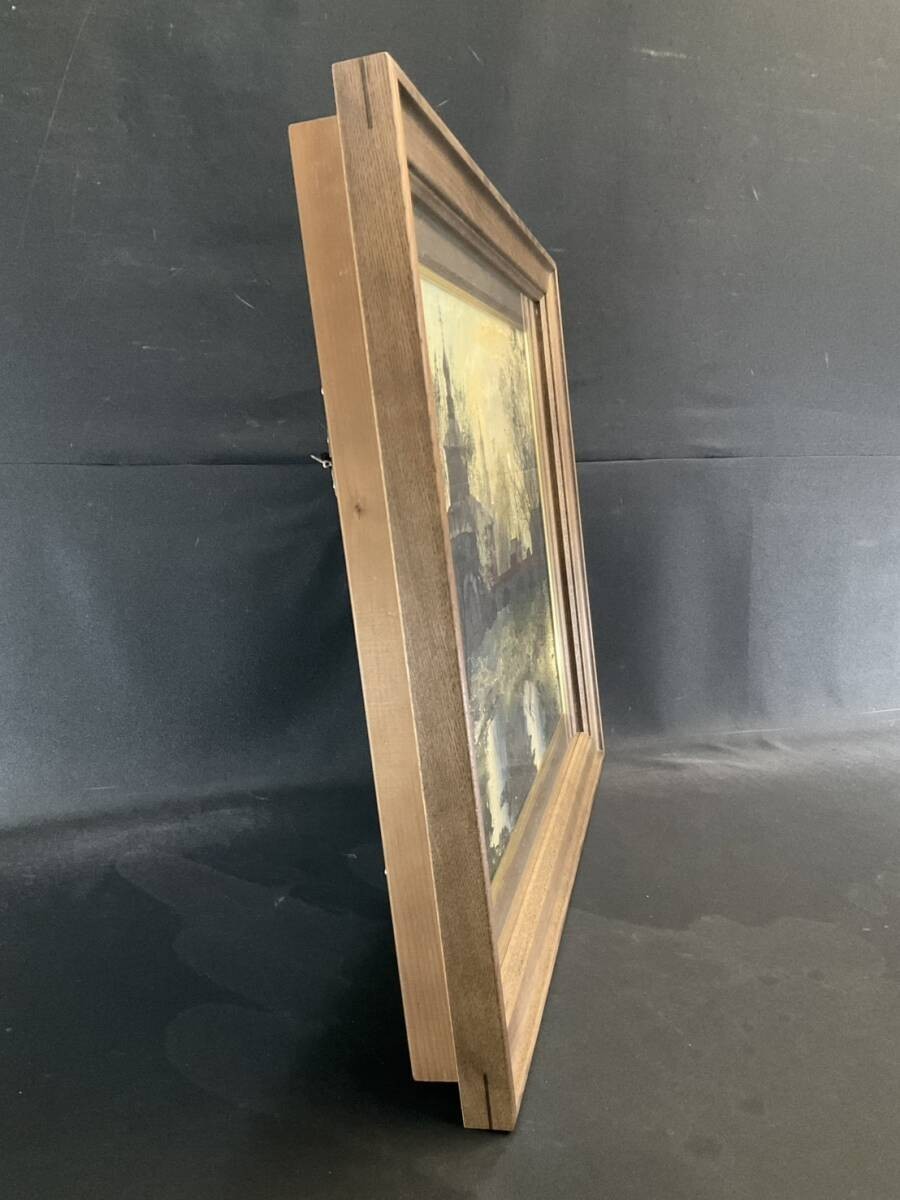 Russian Oil Painting Church Landscape By Nasonov | Original Signed | 38X45.5 Cm