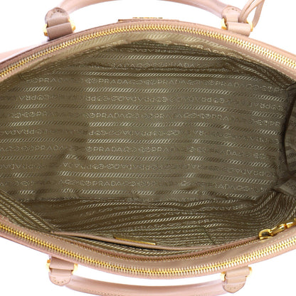 Prada Double Zip Lux Tote Saffiano Leather Medium
