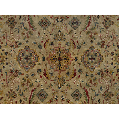 8'X10' Brown Kishoon Design 300 Kpsi New Zealand Wool Hand Knotted Rug