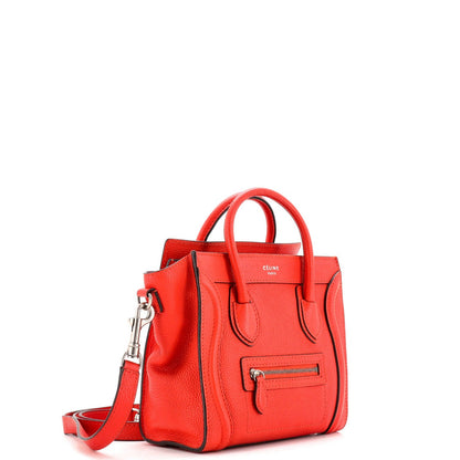 Celine Luggage Bag Grainy Leather Nano
