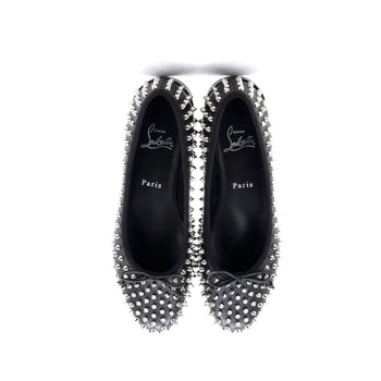 Christian Louboutin Women'S Sweetie Jane Spikes Flats Leather
