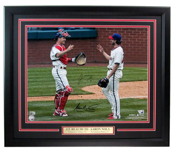 J.T. Realmuto/Aaron Nola Dual-Signed 16X20 Photo