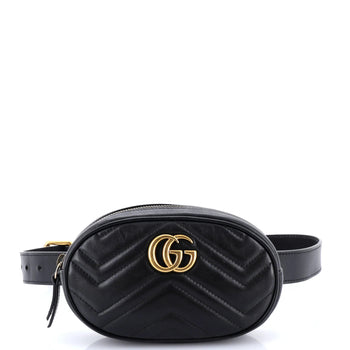 Gucci Gg Marmont Belt Bag Matelasse Leather