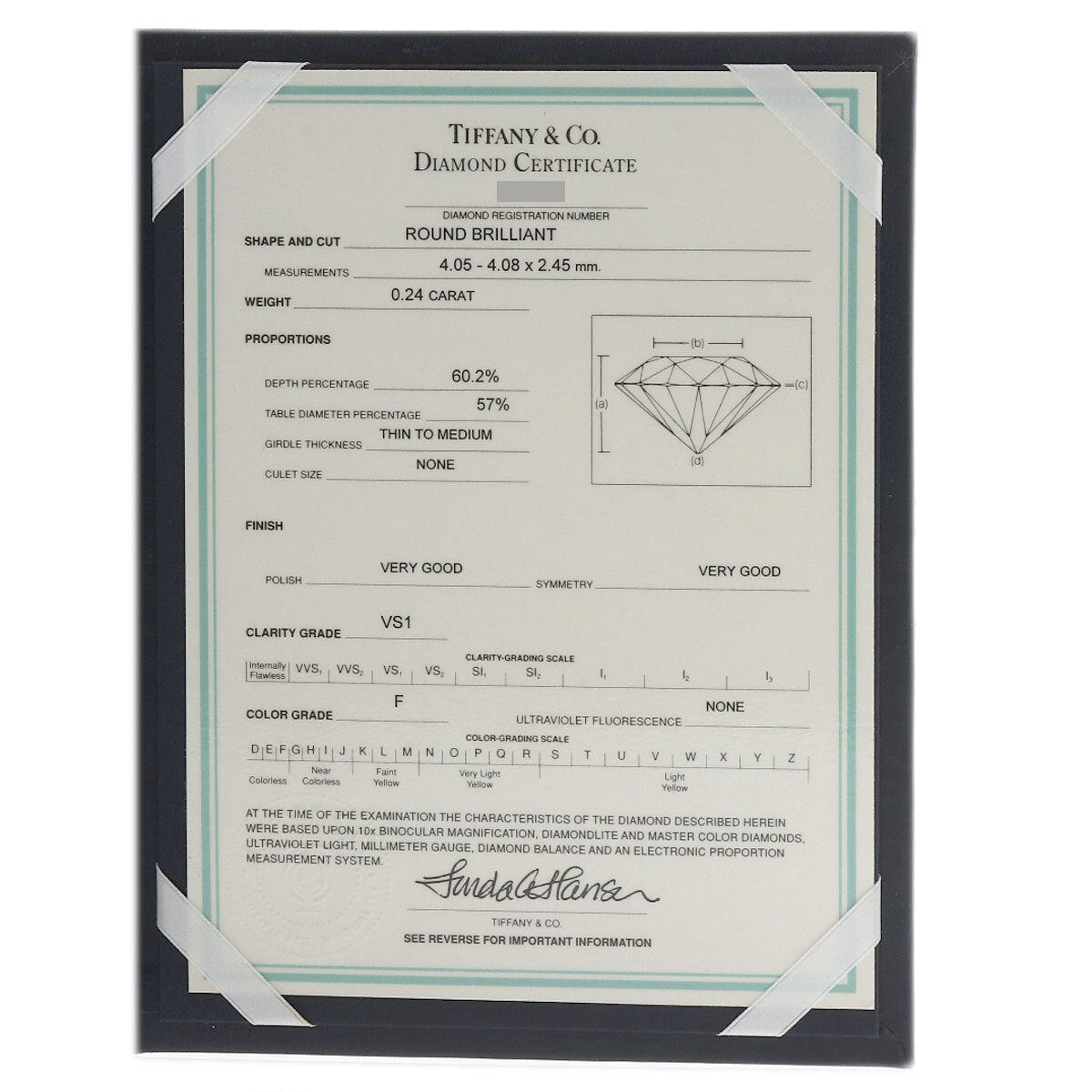 Tiffany&Co.   Ring Solitaire Diamond Platinum