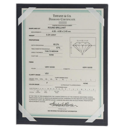 Tiffany&Co.   Ring Solitaire Diamond Platinum