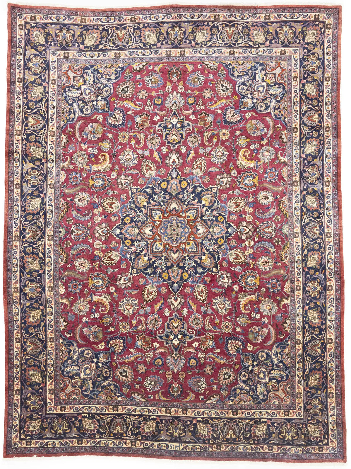 Handmade Traditional Classic Floral Style Oriental Rug Wool Home Carpet 10X13
