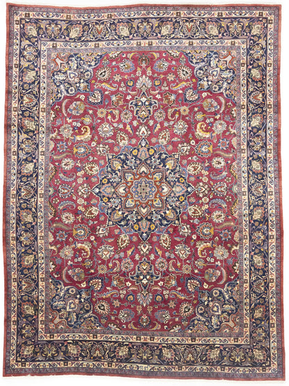 Handmade Traditional Classic Floral Style Oriental Rug Wool Home Carpet 10X13