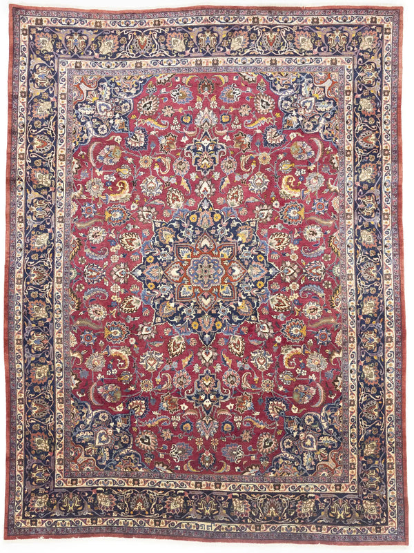 Handmade Traditional Classic Floral Style Oriental Rug Wool Home Carpet 10X13