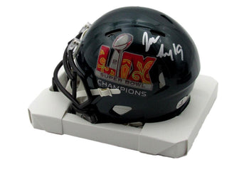 Josh Sweat Signed/Auto Super Bowl Lix Champions Mini Helmet Eagles Bas 192760