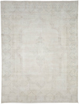 Dcor 10X13 Hand-Knotted Oriental Rug Distressed Floral Carpet Living Room