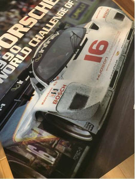 Original Vintage Rare Race Poster Porsche Wins