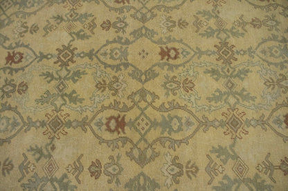 Hand-Knotted Oriental Rug Muted Antique-Washed