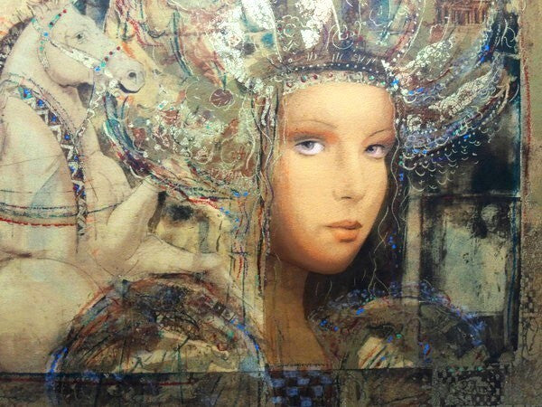 Csaba Markus Carthage Horse Lithograph Print Signed Realism Hungary 252/385